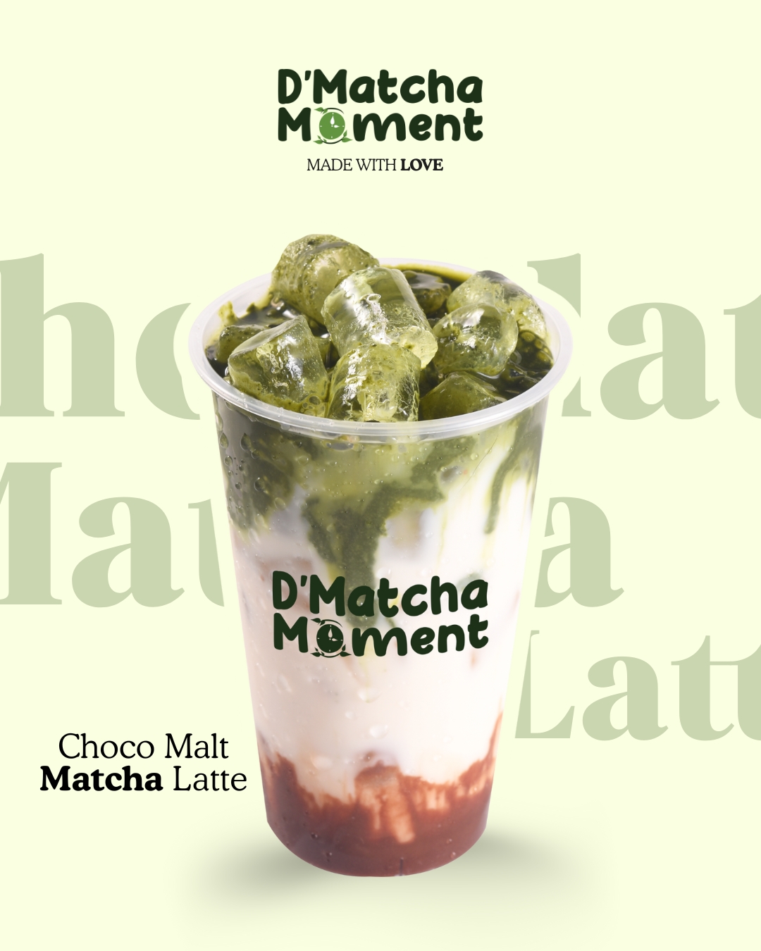 Choco Malt Matcha Latte